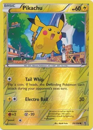 Roaring Skies Pikachu #20/108 reverse holo